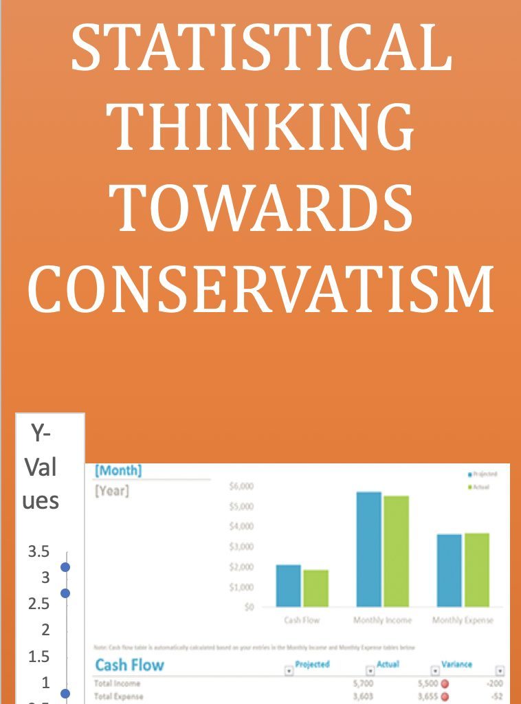 In statistical thinking there is a tenancy towards conservatism