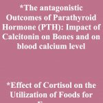 The antagonistic Outcomes of Parathyroid Hormone (PTH): Impact of Calcitonin on Bones and on Blood Calcium Level